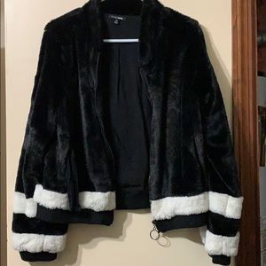 Faux fur jacket